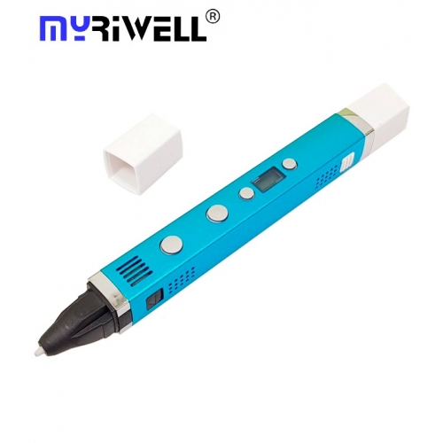3D Ручка Myriwell RP-100C С LED Экраном и USB Голубая (LightBlue)