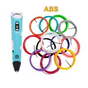 3D-Ручка MyRiwell RP-100B + 60 м ABS (12 цветов). Набор PRO