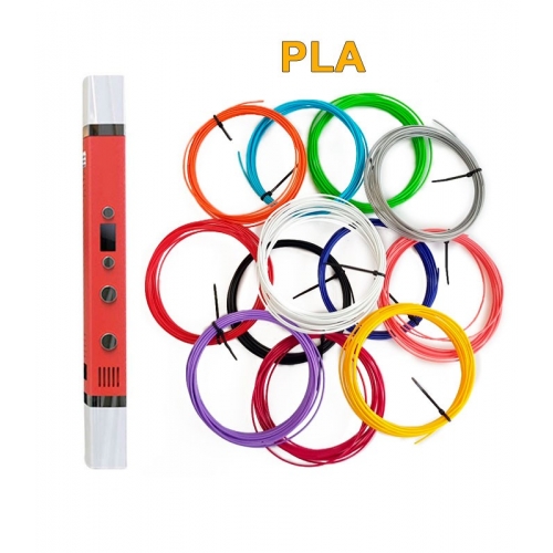 3D-Ручка MyRiwell RP-100C + 60 м PLA (12 кольорів). Набір PRO
