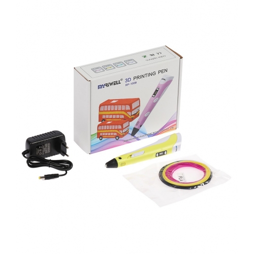 3D Ручка MyRiwell RP-100B Оригинал С LCD Экраном Желтая (Yellow)