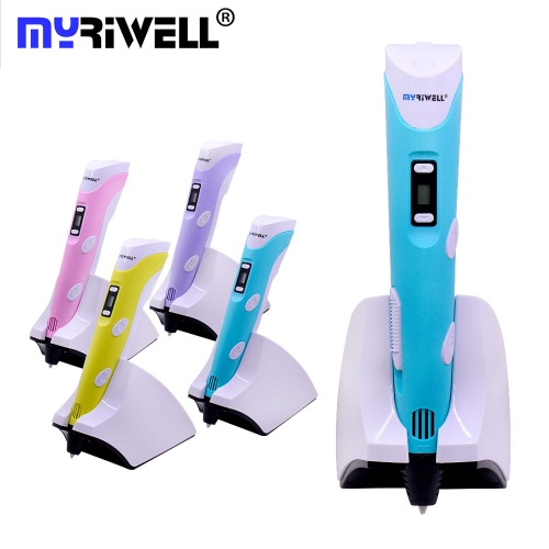3D Ручка MyRiwell RP-200B Оригінал бездротова + 90 м PLA (18 кольорів). Набір Super.